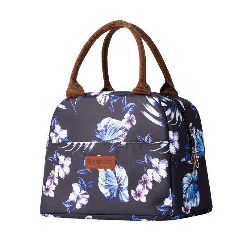 Portable insulated lunch bag for women
